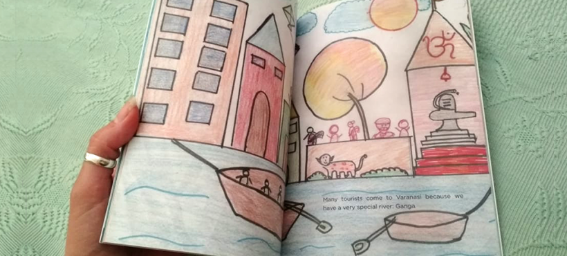 Dos historias sobre emociones y trabajo infantil creadas por los niños y niñas de Dashashwamedh