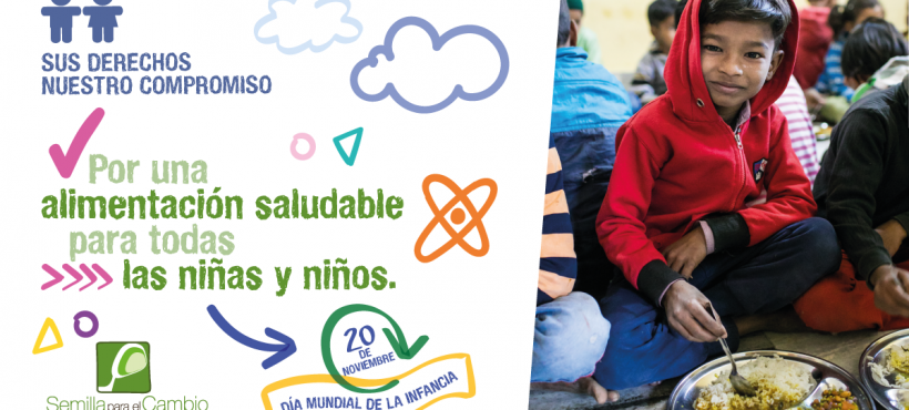 Semilla celebra el Día Mundial de la Infancia reivindicando su derecho a una alimentación saludable