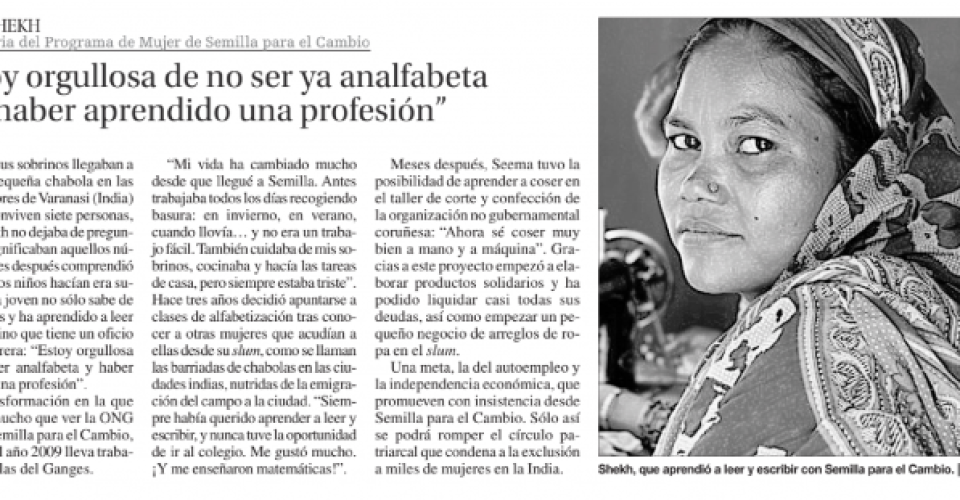 Testimonio mujer slums en La Opinión