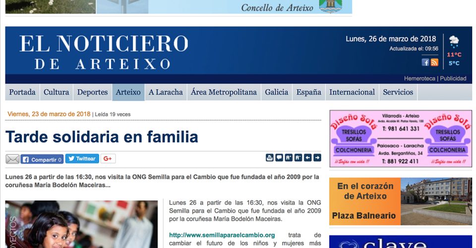 noticiero arteixo tarde solidaria en familia